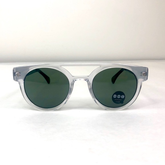 KOMONO Dreyfuss Clear/Silver Sunglasses (NEW) 🕶 - Picture 4 of 9